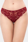 Amante Low Rise Half Coverage Bikini Panty - Red Berry — thumbnail 1